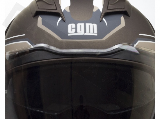 Helmet Demi Jet CGM 129G Chicago Matt Brown (double visor)